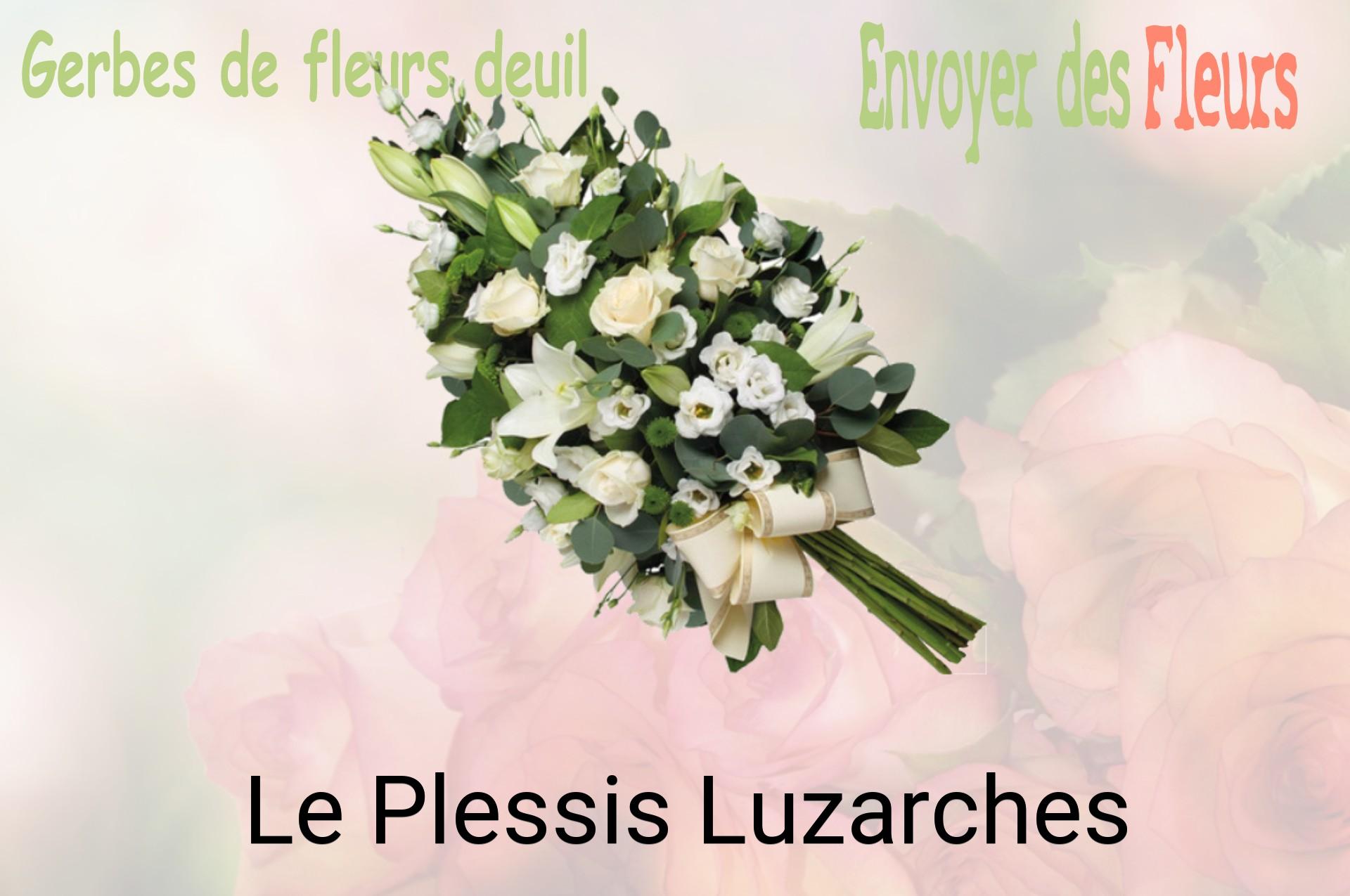 Gerbe de fleurs de deuil livrée à Le Plessis-Luzarches